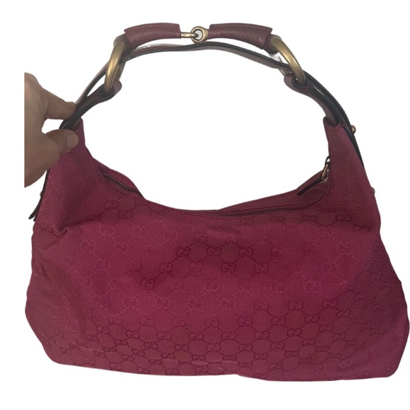 Gucci Pink Horse bit Hobo Bag - Picture 2 of 12